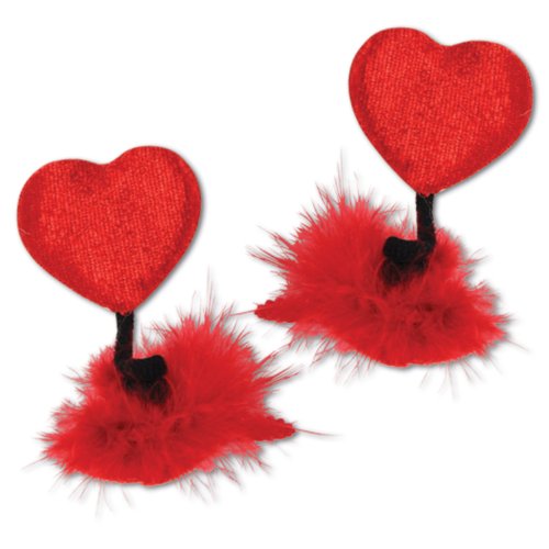 Heart Hair Clips   (2/Pkg)