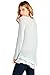 12 Ami Solid Long Knit Chiffon Hem Tunic Top Light Blue M