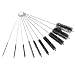 DECORA 10 Pieces Nylon Cleaning Bottle Brush Pipe Cleaning Brushes Tube Brushes Tube Bottle Straw Washing Cleaner Bristle Kit Tool Black