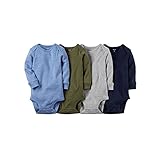 Carter's Baby Boys' 4 Pack Heather Bodysuits (Baby) - Assorted - 3M