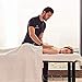 Stationary Massage Table Massage Bed Spa Bed 75 Inches Long 29.5 Inches Wide Heavy Duty Massage Table Bed Physical Therapy Bed with Memory Foam Layer Salon Bed