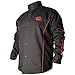 Revco BLACK STALLION BSX® FR Welding Jacket - Black w/Red Flames - MEDIUM