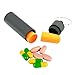 3 Packs Keychain Pill Holder, EFFIET Waterproof Pill Fob Case Box Outdoor Container for Emergency Medicine Drugs, Foam Earplug Storage Case with Ear Plugs (Matt Finished)