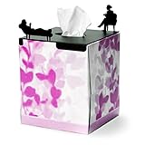 In HER Treatment - Metal Decorative Cover for Square Tissue Box, Tissue Box Holder, Gifts for Psychologists, Therapists, Psychotherapists, School Psychologist Gifts, Psychology Teacher Gifts