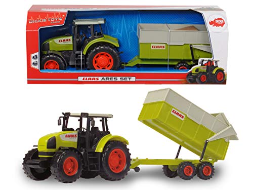 Dickie Toys 203739000 Toys CLAAS Ares Set, großer Traktor mit Anhänger und Kippmechanismus, 57 cm lang, für Kinder ab 3 Jahren – Bild 8