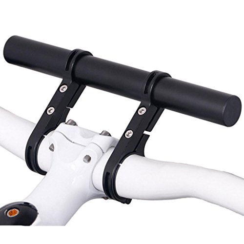 Dartphew Bike Accessories,Outdoor Durable Solid Lightweight Bike Flashlight Holder Handle Bar Bicycle Accessories Extender Mount Bracket For Outdoor Hiking Camping Hunting Fishing (Black)