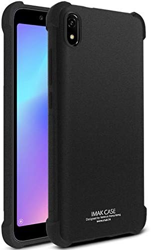 Ychaoya Phone Case All-Inclusive Shockproof Airbag TPU Case with Screen Protector for Xiaomi Redmi 7A(Metal Back) (Color : Matte Black)
