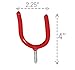 8pc ALAZCO Excellent Quality Wall Mount Screw-in Tool Holder Utility U-Hooks for Garden Tools, Shovels, Rakes Garage & Workshop Organizer