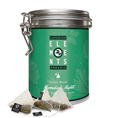 „Marrakesh Nights“ im Beutel (15x3g) Grüner Tee Bio Dose mit Pfefferminze und Minze, Grüntee Teebeutel aromatisch, aber…