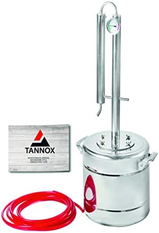 TANNOX Moonshine Still Kit Complete, Alcohol Distiller -Stainless Steel, Alcohol Still Spirits-Whiskey Making Kit - Liquor still 3Gal