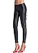YIANNA Women's Gothic Punk Wet Look Leggings Lace up Back