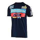 Troy Lee Designs Official Team KTM Men's T-Shirt (Small, Navy)
