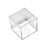 24 Pack Small Clear Acrylic Candy Boxes Cube Case 2x2x2 Inches Transparent Acrylic Favor Boxes for Mini Macarons by Fulemay