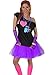 Women's I Love The 80's T-Shirt 80s Outfit Accessories(L/XL,Purple)