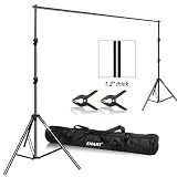 Emart Photo Video Studio 9.2 x 10ft Heavy Duty Background Stand Backdrop Support System Kit with Carry Bag for Photography