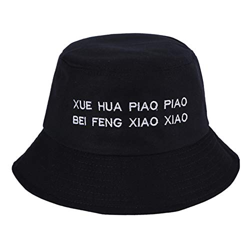 Asudaro Fischerhüte, Unisex Bucket Hat Baumwolle Xue Hua Piao Piao Bei Feng Xiao Xiao Sonnenhut Sommerhut Faltbar…