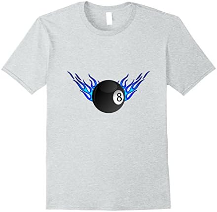 Mens Cool Snooker eight-ball Hustler T-Shirt 2XL Heather Grey