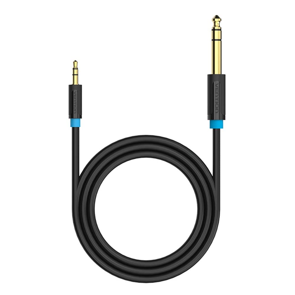 VENTION 6.35mm to 3.5mm Stereo Jack Cable, 6.35mm 1/4 inch to 3.5mm 1/8 inch TRS Stereo Audio Cable for iPod Laptop Home Theater Devices and Amplifiers (3ft/1m)