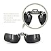 Besgoods Polarized Clip-on Sunglasses Metal Flip up Glasses Driving Fishing Outdoor Sport