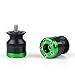 Areyourshop Universal Motorcycle CNC Carbon Fiber 10mm Swingarm Sliders Spools