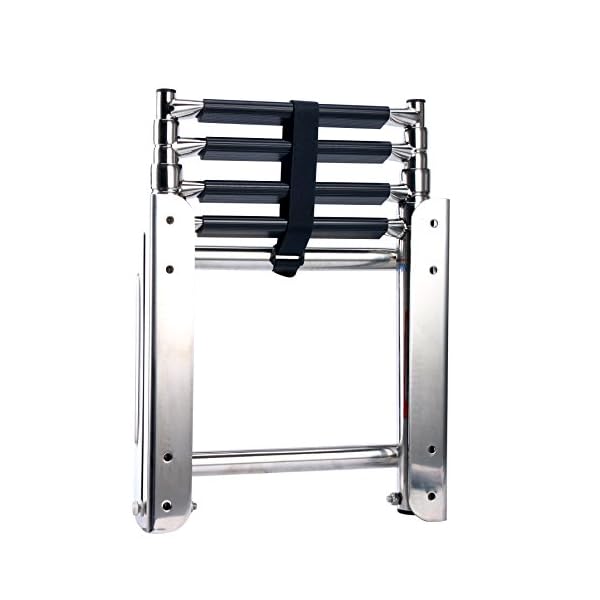 Amarine-made-4-step-Stainless-Steel-Under-Platform-Slide-Mount-Boat-Boarding-Telescoping-Ladder-FBA
