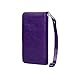 Case for Samsung S5,xhorizon TM FLK Premium Leather Folio Wallet Magnetic Wristlet Soft Flip Multiple Card Slots Case for Samsung Galaxy S5 i9600(Purple)