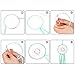 eBoot Set of 5 Pieces Assorted Metal Hoops Metal Rings for Dream Catcher, 2 Inch, 3 Inch, 4 Inch, 5 Inch, 6 Inch (Gold)