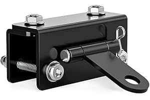 Aljurde Universal Snowmobile Bumper Hitch, Fits Ski-Doo, Polaris, Yamaha, Arctic Cat & More, Towing Hook, Steel, Adjustable S