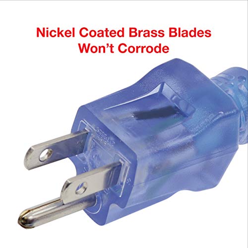 Clear Power 100ft 14/3 SJTW 50°C Blue Extreme Cold Weather Extension