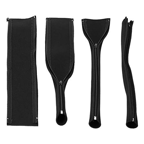 DIY Neoprene Cable Management Sleeve Zipper Wrap Wire Hider Cover Organizer - 4Pcs Set