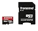 Transcend 64GB MicroSDXC Class10 UHS-1 Memory Card with Adapter 90 MB/s (TS64GUSDU1)