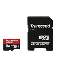 Transcend 16 GB, MicroSDHC, Class10 UHS-1, Tarjeta de memoria con adaptador de 45 MB s (TS16GUSDU1E)