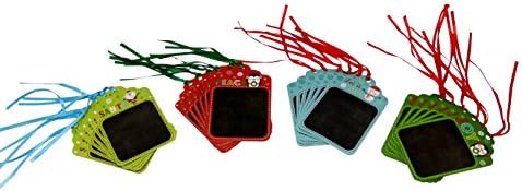 Christmas Chalkboard Gift Tags, With White Chalk