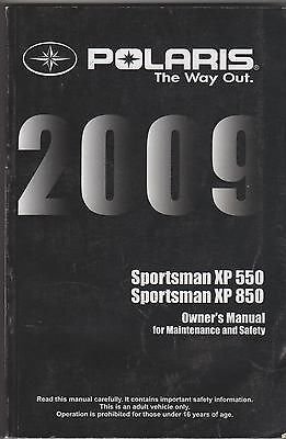 2009 POLARIS ATV SPORTSMAN XP 550/850 P/N 9921854 OWNERS MANUAL (079)