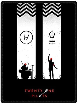 VIASHOW Custom Twenty One Pilots Bed/Sofa Soft Throw Fleece Blanket 58"x80" (Large)