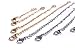 Necklace Extenders 6 Pack of Gold & Silver Tone Lobster Clasp extensions for necklaces and bracelets