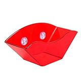 BIUBIU Suction Cup Sink Shelf Soap Sponge, Red