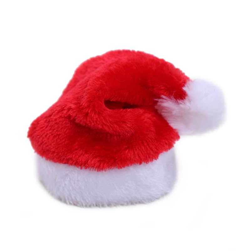 FRCOLOR Christmas Dog Headwear Small Puppy Santa Hats Outfit Pet Costumes Accessories Photo Props For Kitten Cats