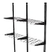 Suncast Shelf System-Storage, Shelving Shed, Garage, holds 50lbs, Indo, Black primary