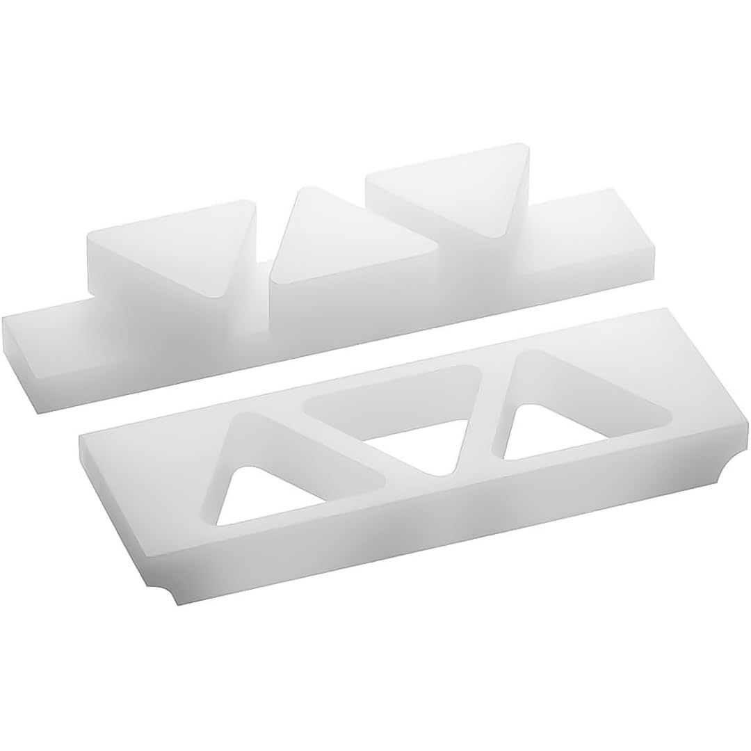 TIKUSAN Onigiri Musubi Maker Japanese Rice Ball Press with Lid Onigiri Tray BPA Free Made in Japan Kansai Style (Large, 3 Molds)