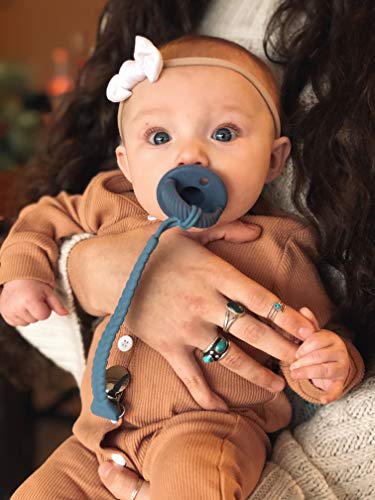 image for Itzy Ritzy Silicone Pacifier Clip; 100% Silicone Pacifier Strap with C