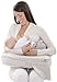 My Brest Friend Deluxe Nursing Pillow For Comfortable Posture, Light Grey Heather