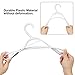 OIKA Plastic Hangers 40 Packs Bendable Coat Hangers Built-in Grip Strip Non-Slip Pads-Works Perfectly as Clothes Hangers, Pants Hangers, Suit Hangers