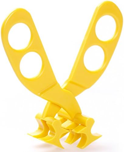 Baby Supplementary Food Crushing Clamp,Baby Food Scissors, Versatile Food Cutter for Babies Yellow Portable Versatile Food Cutter, Not Quite Sharp (Yellow)