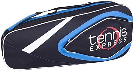 Tennis Express 3 Pack Tennis Bag Black and Blue (Black and Blue)
