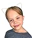 Cat Ears Headband with Crystal Rhinestones. Perfect for Dress Up Fun.