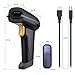 433Mhz Wireless Barcode Scanner, SLYPNOS Handheld Barcode Reader with 473.5 Yard Long Transmission Range Portable Rechargeable Bar Code Scanner with USB Receiver for Store Supermarket Warehouse