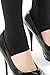 Khaya Women's Stirrup Black Python Full Length Leggings Tights