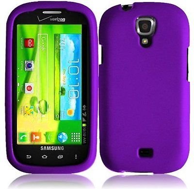 Samsung Galaxy Stratosphere 2 II i415 Rubberized HARD Case Phone Cover Purple
