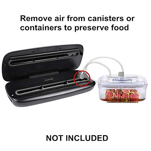 Vacuum Sealer Machine, Automatic Food Vacuum Sealer with Smart Stainless Steel Panel Touch Control, Vacuum Sealer Machine with Dry & Moist Sealing and Starter Kit